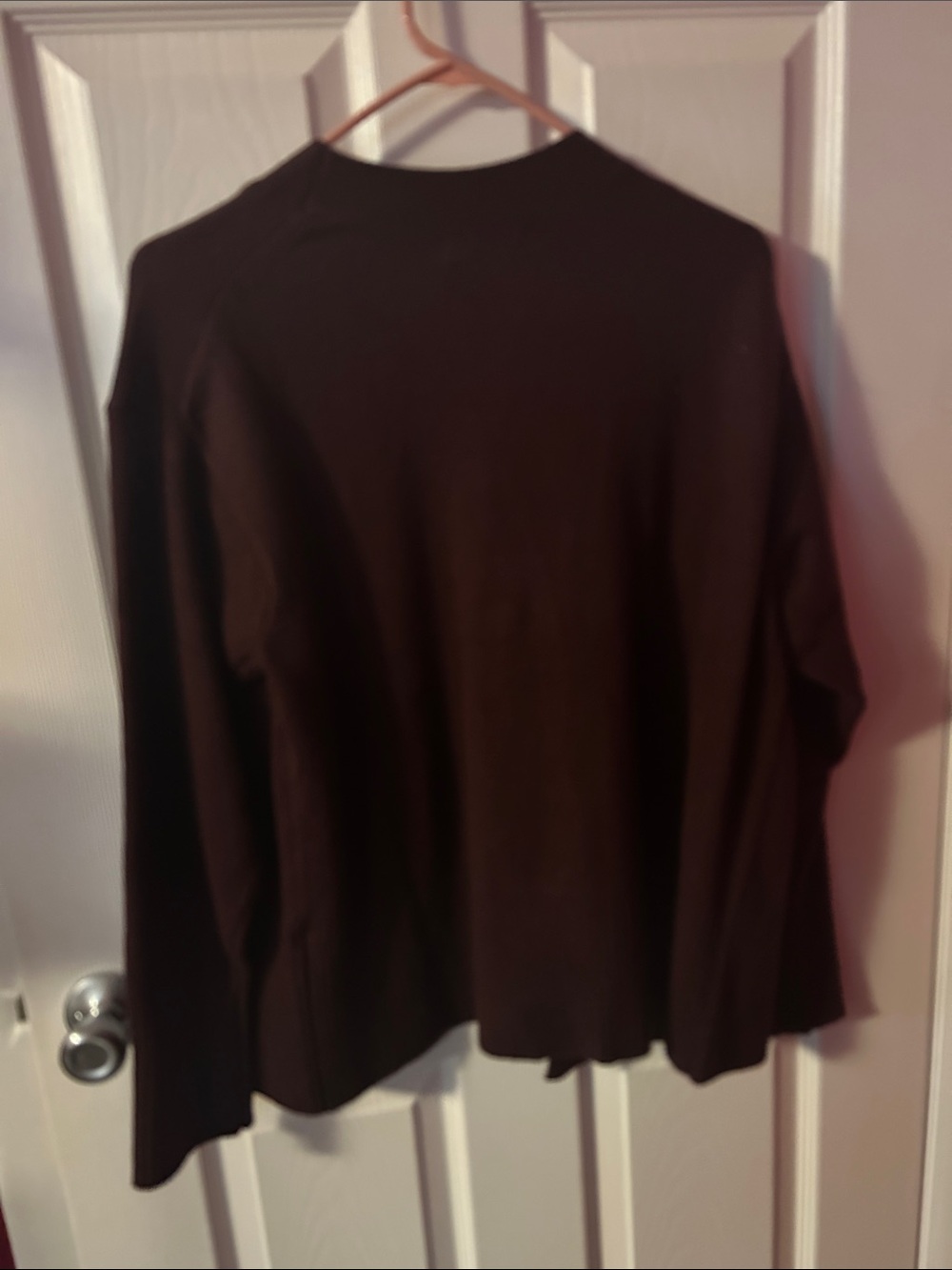 Banana Republic Women's Dark Maroon Button Cardigan - Picture 7 of 10